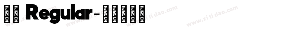 風雲 Regular字体转换